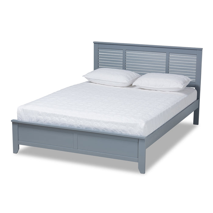 Adela Modern Wood Platform Bed