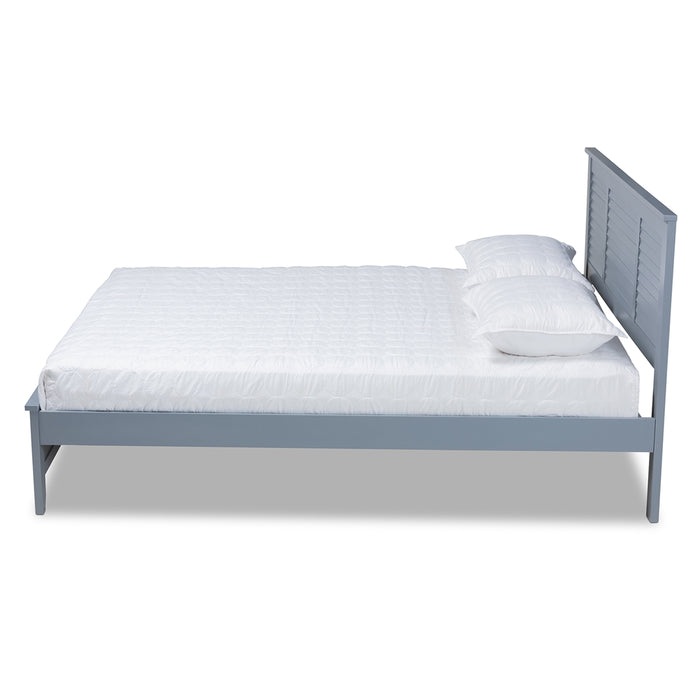 Adela Modern Wood Platform Bed