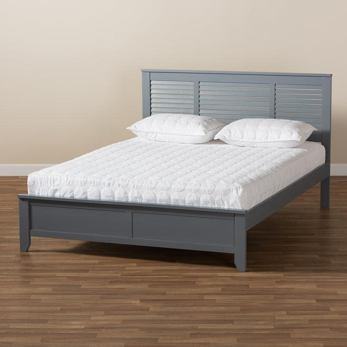 Adela Modern Wood Platform Bed