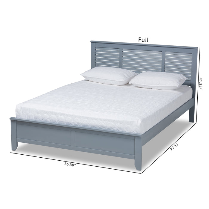 Adela Modern Wood Platform Bed