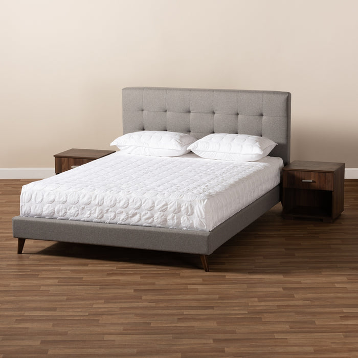 Maren Mid-Century Platform Bed