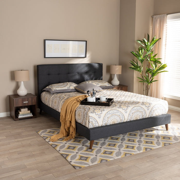 Maren Mid-Century Platform Bed