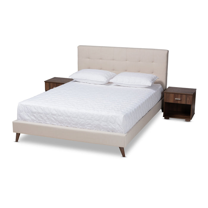 Maren Mid-Century Platform Bed