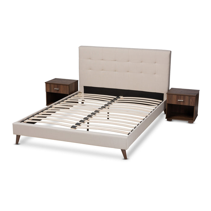 Maren Mid-Century Platform Bed