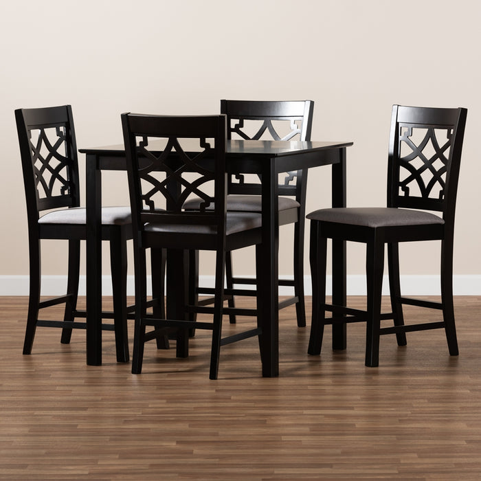 Nisa Modern (5-Piece) Wood Pub Set