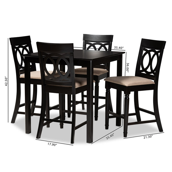 Verina Modern (5-Piece) Wood Pub Set