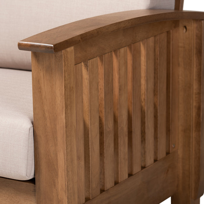Charlotte Modern (3-Seater) Wood Sofa