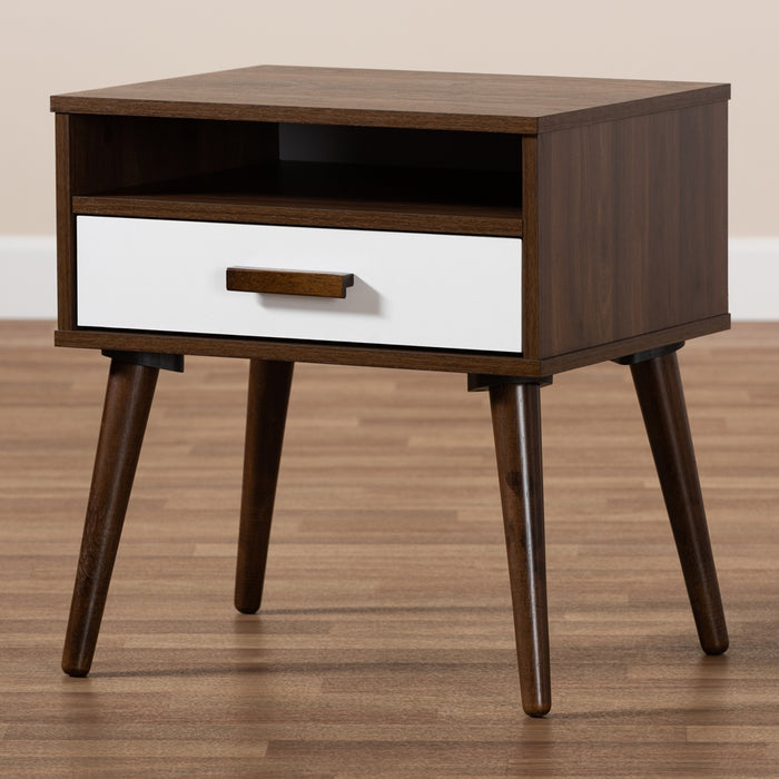 Quinn Modern Wood (1-Drawer) End Table