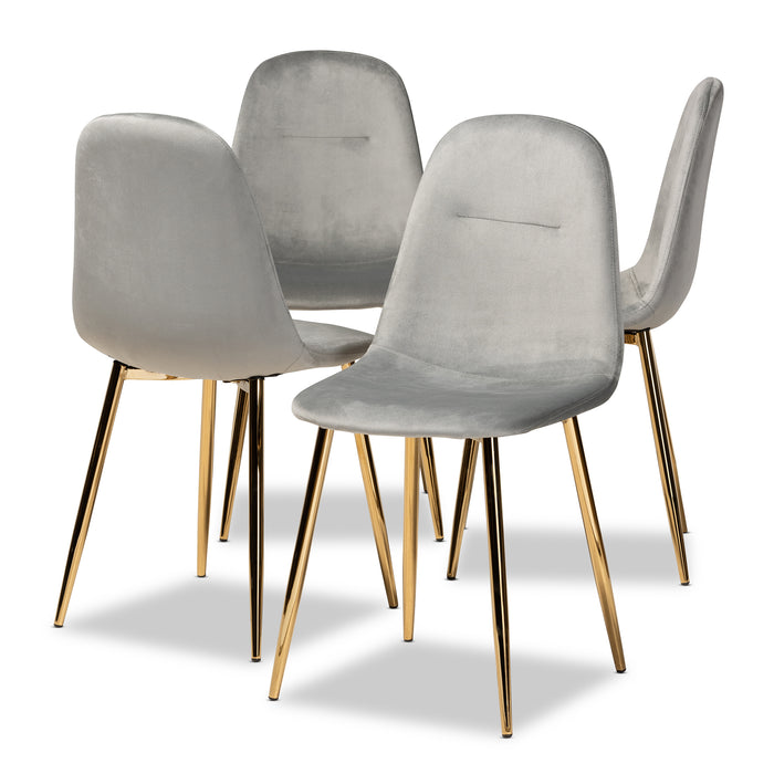 Elyse Glamour (Set of 4) Metal Dining Chair