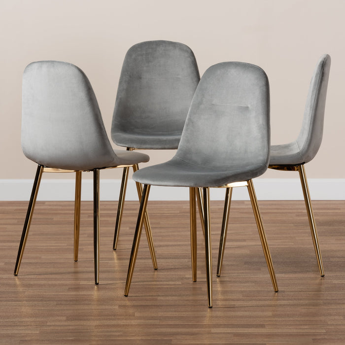 Elyse Glamour (Set of 4) Metal Dining Chair