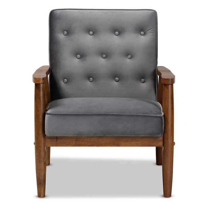 Sorrento Mid-Century Wood Lounge Chair