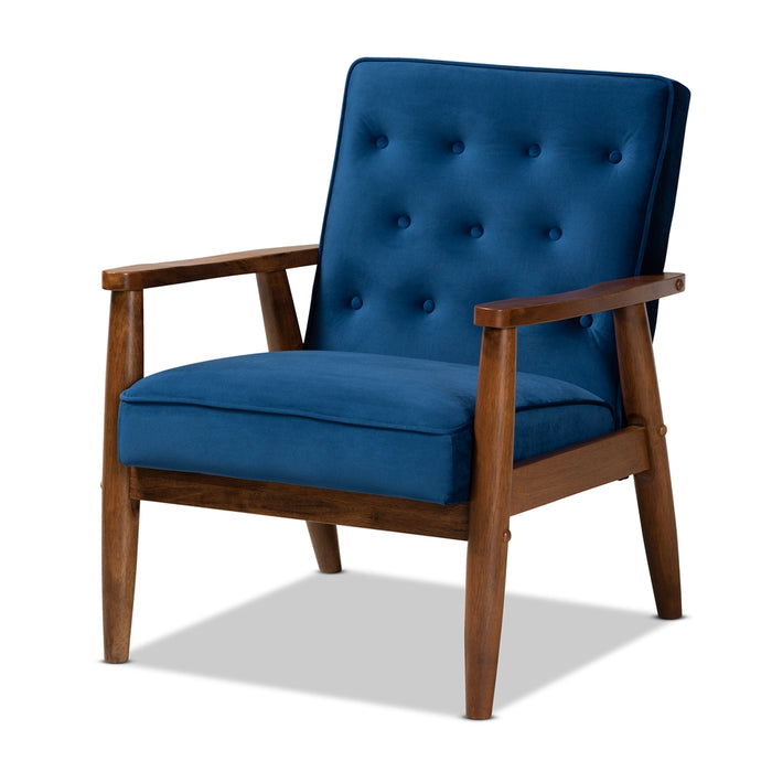 Sorrento Mid-Century Wood Lounge Chair