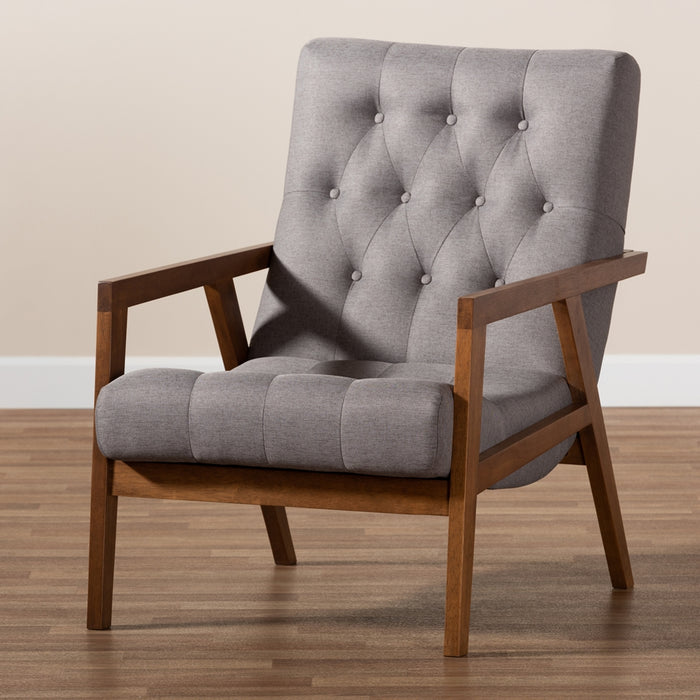 Naeva Mid-Century Wood Chair
