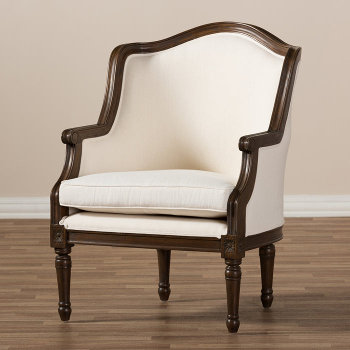 Charlemagne Traditional Wood Accent Chair