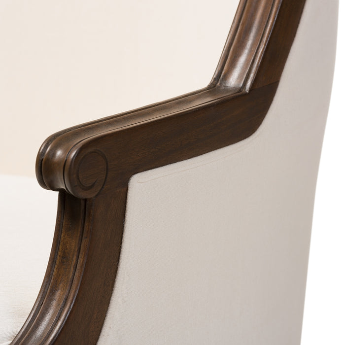 Charlemagne Traditional Wood Accent Chair
