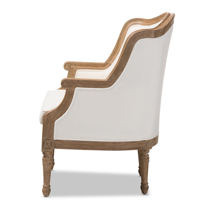 Charlemagne Traditional Wood Accent Chair