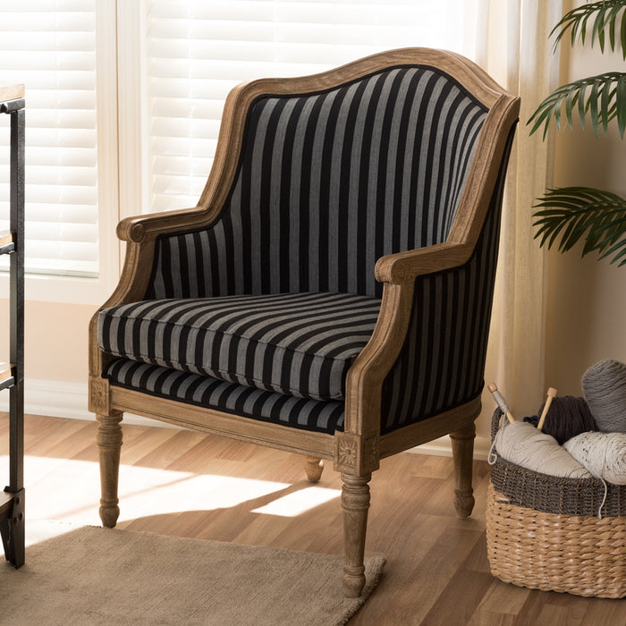 Charlemagne Traditional Wood Accent Chair