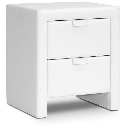 Frey Contemporary (2-Drawer) Leather Nightstand