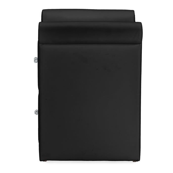 Victoria Contemporary (2-Drawer) Leather Nightstand