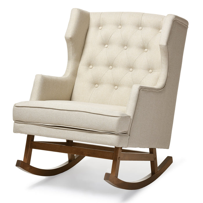 Iona Mid-Century  Tufted Rocking Chair