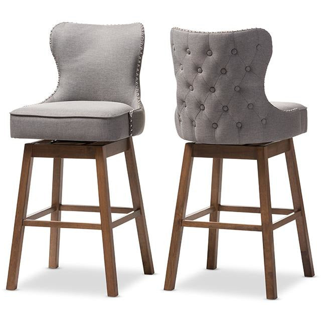 Gradisca Contemporary Wood Bar Stools
