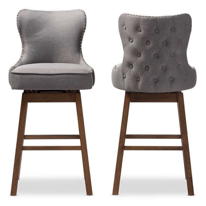 Gradisca Contemporary Wood Bar Stools
