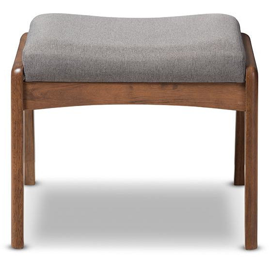 Roxy Mid-Century Wood Ottoman
