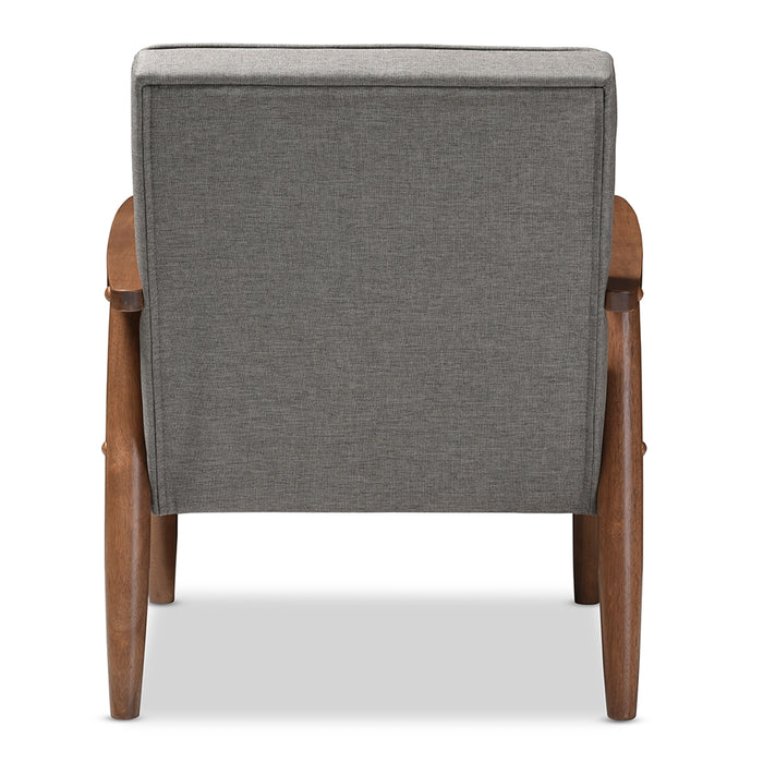 Sorrento Mid-Century Wood Lounge Chair