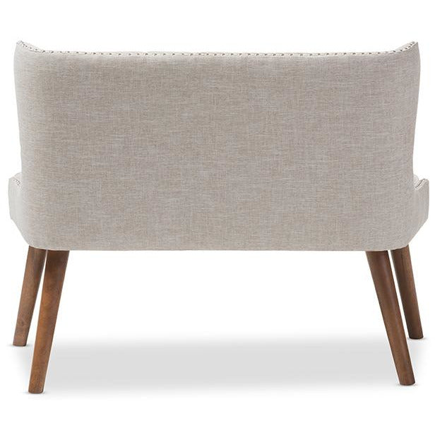 Scarlett Mid-Century Wood (2-Seater) Loveseat