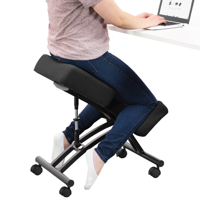 Ergonomic Adjustable Chair with Wheels