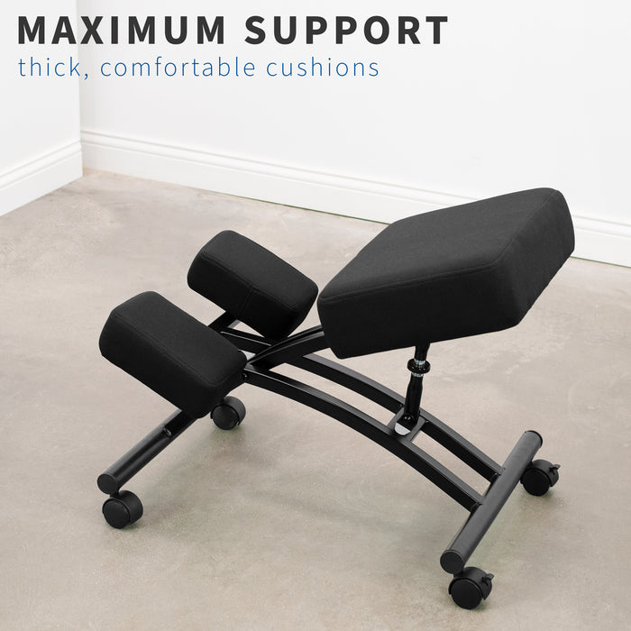 Ergonomic Adjustable Chair with Wheels