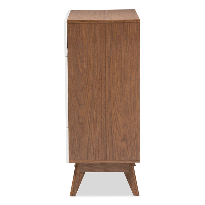Calypso Mid-Century (4-Drawer) Wood Storage Chest