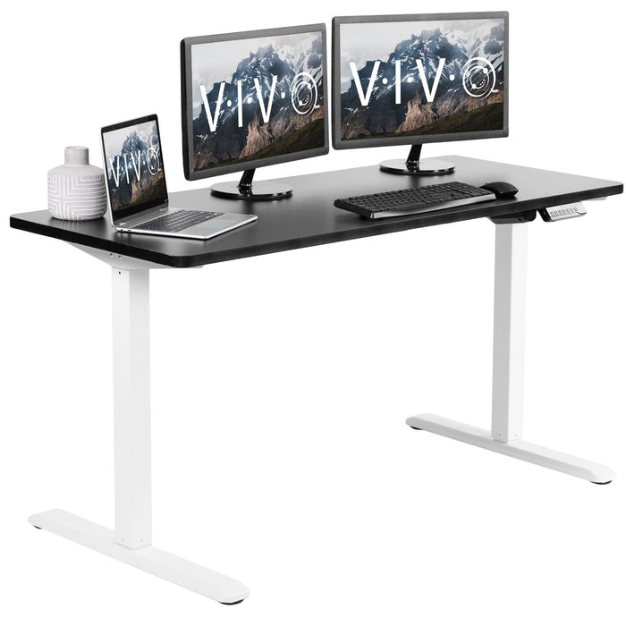 Standing Desk Preset Memory with White Base (60” x 24”)