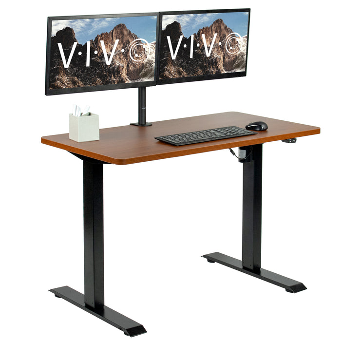 Standing Desk Simple 2-Button with Black Base (43" x 24")