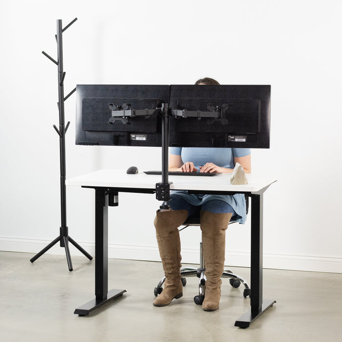 Standing Desk Simple 2-Button with Black Base (43" x 24")