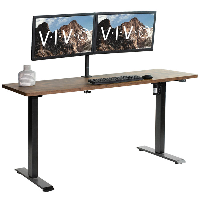 Standing Desk Simple 2-Button with Black Base (60" x 24")