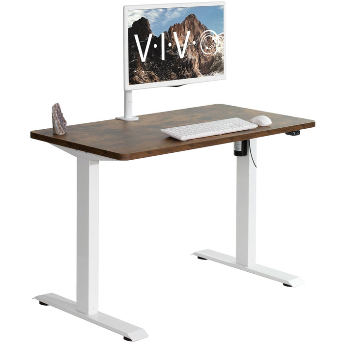 Standing Desk Simple 2-Button with White Base (43" x 24")