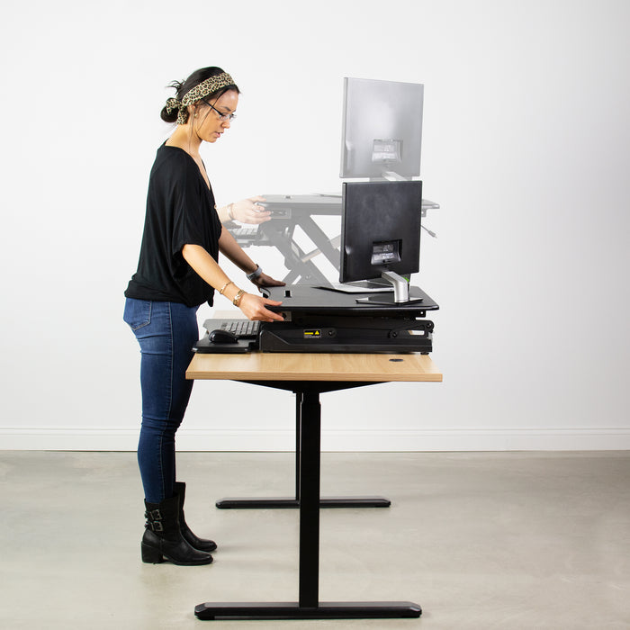 Electric Height Adjustable Standing Desk Converter (36")