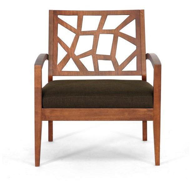 Jennifer Transitional Wood Lounge Chair