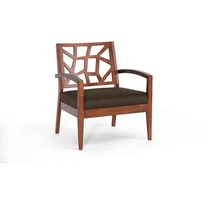 Jennifer Transitional Wood Lounge Chair