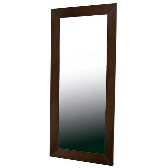 Doniea Contemporary Wood Floor Mirror
