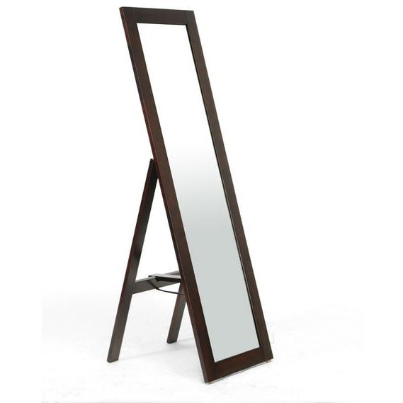Lund Modern Wood Floor Mirror