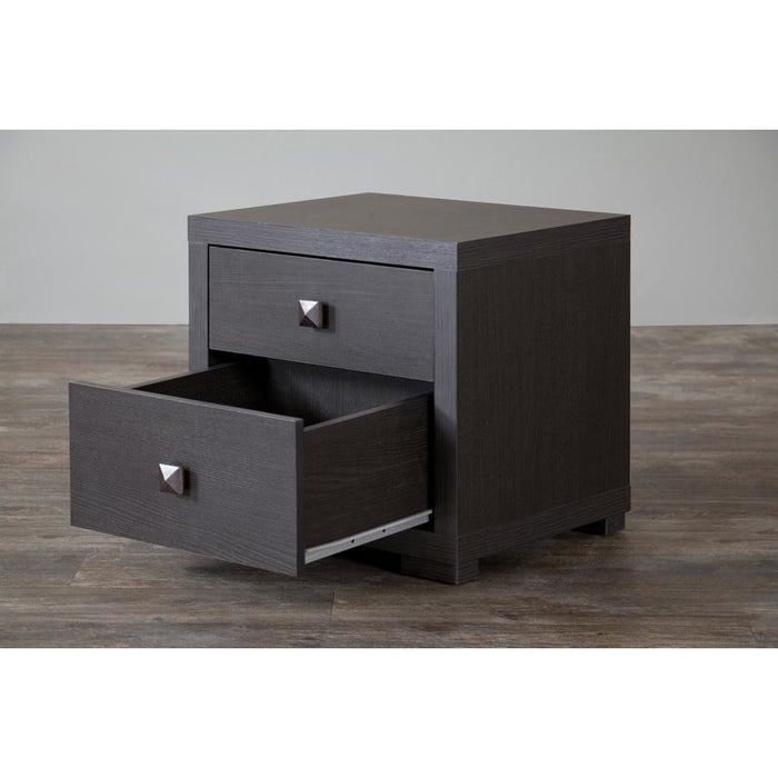 Espresso (2-Drawer) Silverstone Wood Nightstand