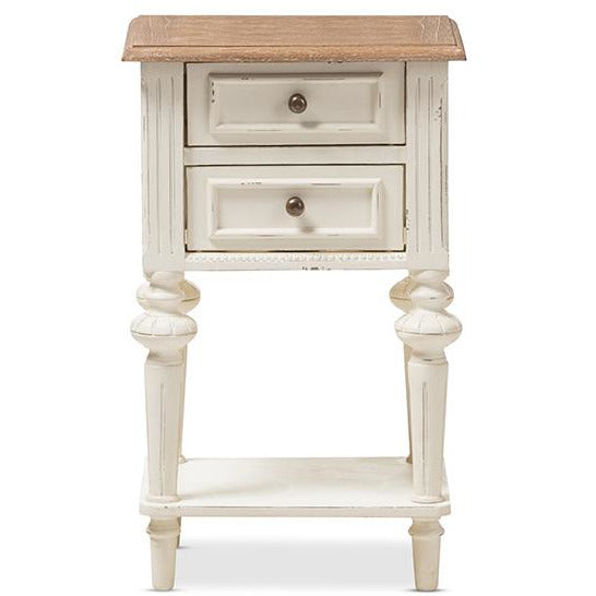 Marquetterie French Provincial (2-Drawer) Nightstand