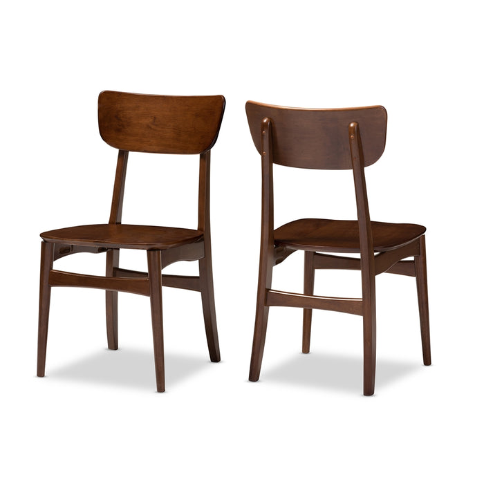 Netherlands Scandinavian (Set of 2) Wood Dining Chair