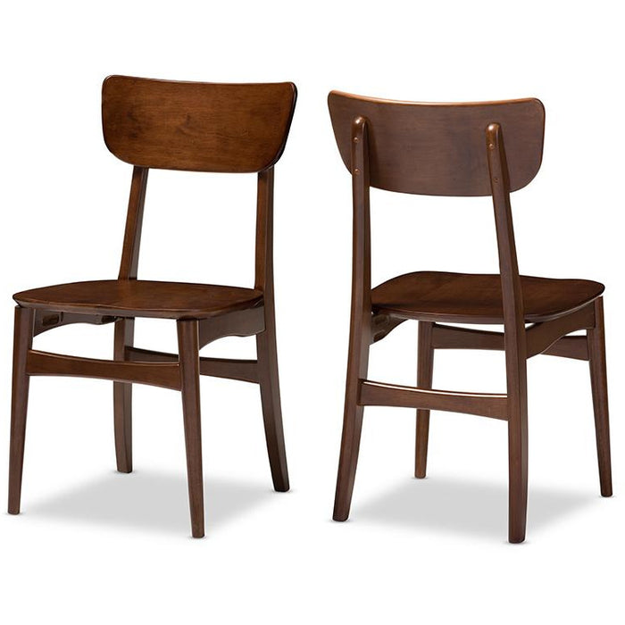 Netherlands Scandinavian (Set of 2) Wood Dining Chair