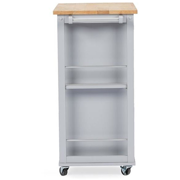 Yonkers Contemporary Wood Kitchen cart