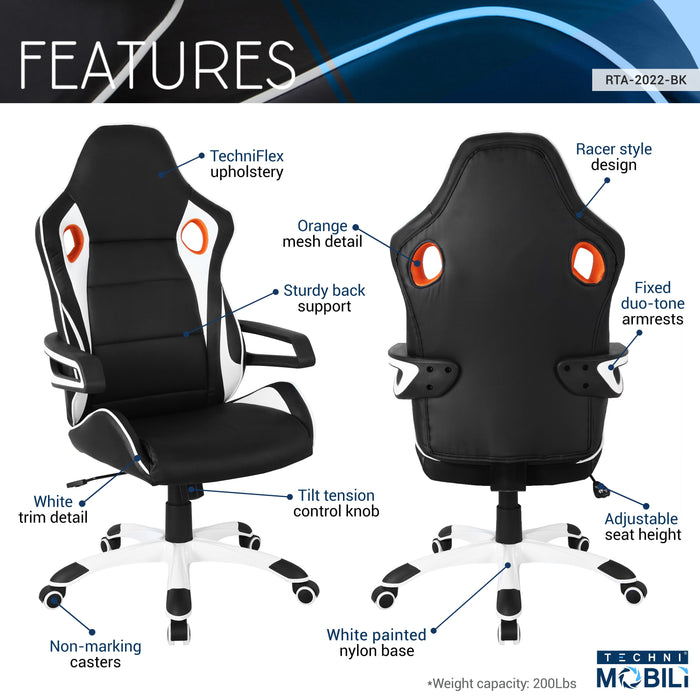 Techni Mobili Racing Style Office Chair