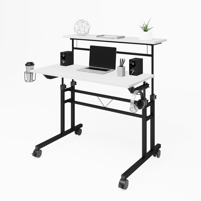 Techni Mobili Adjustable Rolling Desk