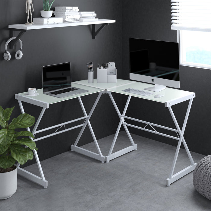 Techni Mobili L-Shaped Computer Desk